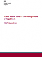 Public health control and management of hepatitis A: 2017 Guidelines